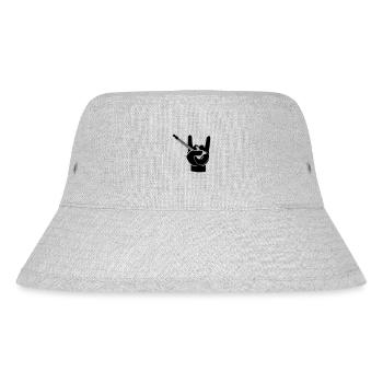 Lets rock - Stanley/Stella recycelter Bucket Hat - Grau meliert - Vorne