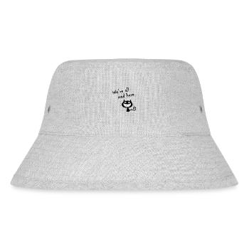 We're all mad here - Stanley/Stella recycelter Bucket Hat - Grau meliert - Vorne