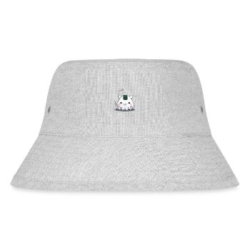 Onigiri - Katze nya - Stanley/Stella recycelter Bucket Hat - Grau meliert - Vorne
