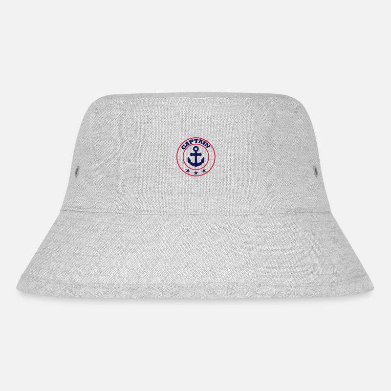 Captain Sailing - Stanley/Stella Recycled Bucket Hat - heather grey