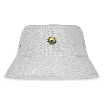 Libelle Jugendstil - Stanley/Stella recycelter Bucket Hat - Grau meliert - Vorne
