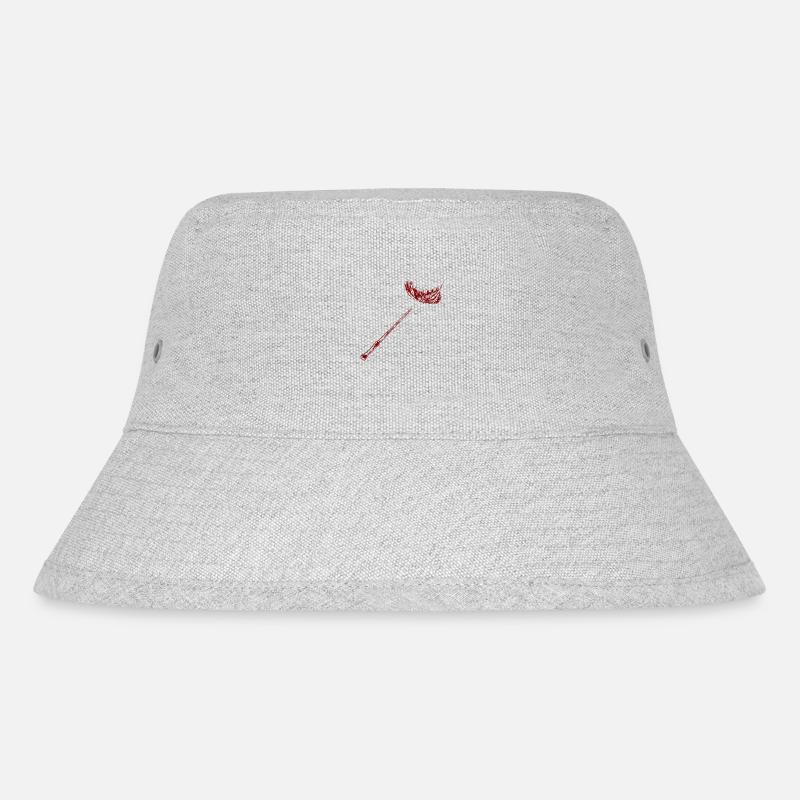 leviosa feather red - Stanley/Stella Recycled Bucket Hat - heather grey