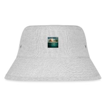 Underwater world of imagination - Stanley/Stella Recycled Bucket Hat - heather grey - Front