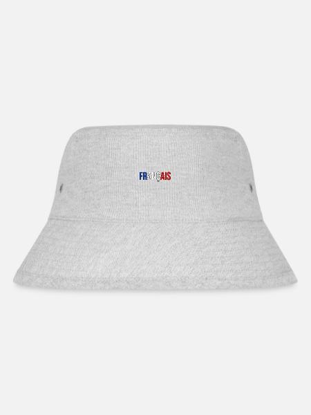 Français drapeau France pays bleu blanc rouge logo - Bob recyclé Stanley/Stella - gris chiné