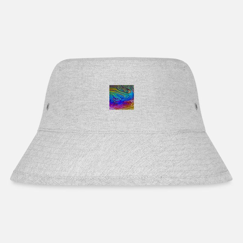 Farbenfroh bunt - Stanley/Stella recycelter Bucket Hat - Grau meliert