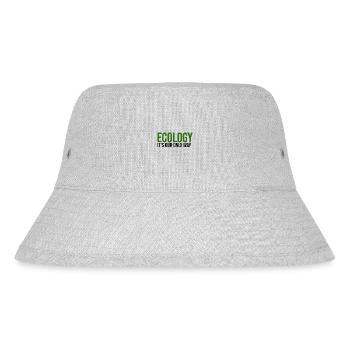 Ökologie ist unsere einzige Möglichkeit. - Stanley/Stella recycelter Bucket Hat - Grau meliert - Vorne