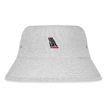 Live Your Life - Stanley/Stella Recycled Bucket Hat - heather grey - Front