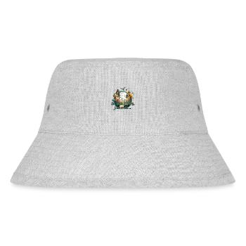 Ich kann nicht, ich habe Fahrrad ... - Stanley/Stella recycelter Bucket Hat - Grau meliert - Vorne