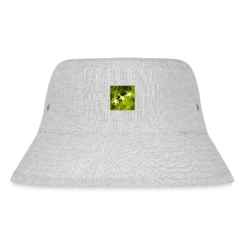 DREI STERNE GELB - Stanley/Stella recycelter Bucket Hat - Grau meliert - Vorne