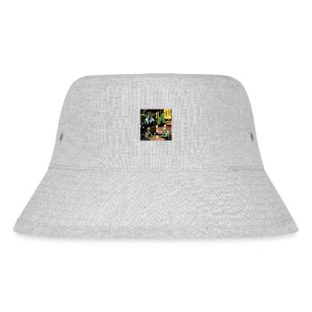 Guy in a bar stareing at target person - Stanley/Stella Recycled Bucket Hat - heather grey - Front
