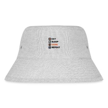Game repeat - Stanley/Stella recycelter Bucket Hat - Grau meliert - Vorne