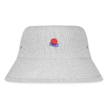 Abstract Sunset - Stanley/Stella Recycled Bucket Hat - heather grey - Front