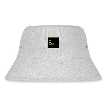 Sei du selbst. - Stanley/Stella recycelter Bucket Hat - Grau meliert - Vorne