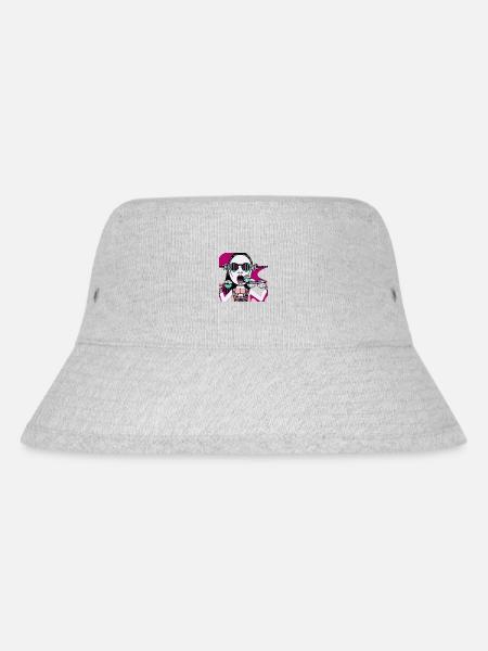 Musik Mädchen - Stanley/Stella recycelter Bucket Hat - Grau meliert
