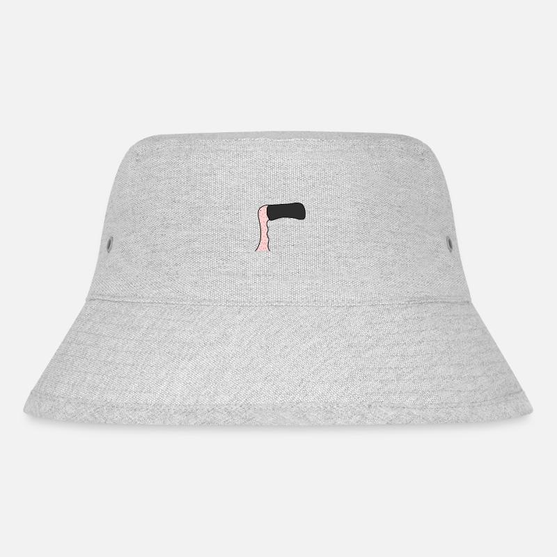 Ente nackt - Stanley/Stella recycelter Bucket Hat - Grau meliert