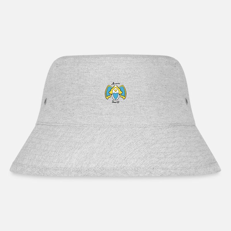 Engel Frieden - Stanley/Stella recycelter Bucket Hat - Grau meliert