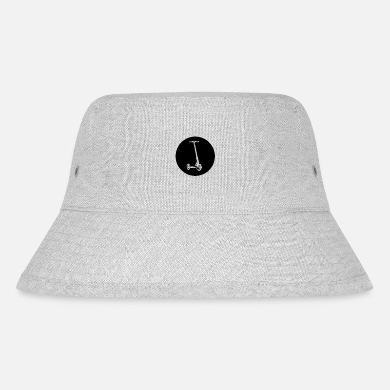 E-Scooter E-Roller Scooter - Stanley/Stella recycelter Bucket Hat - Grau meliert