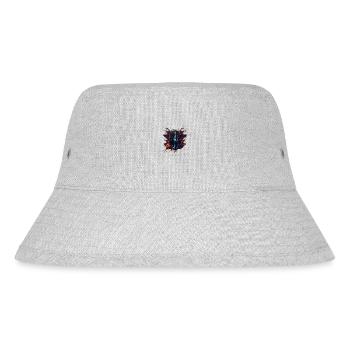 futuristic cyber logo - Stanley/Stella Recycled Bucket Hat - heather grey - Front