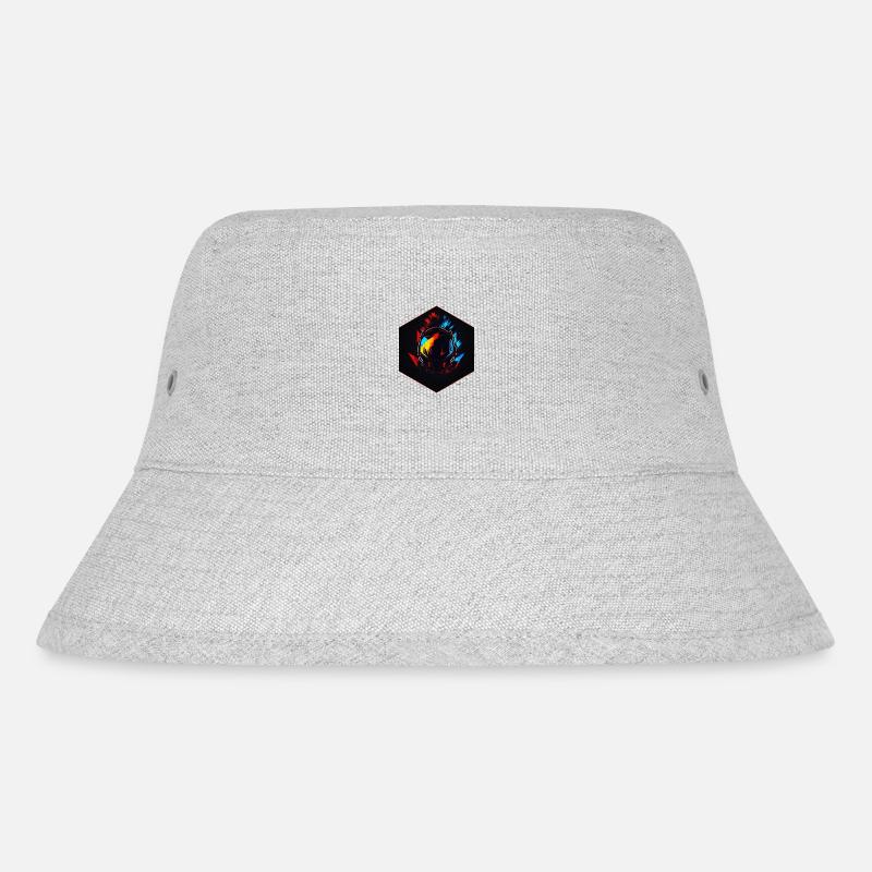 Biker Helm - Stanley/Stella recycelter Bucket Hat - Grau meliert