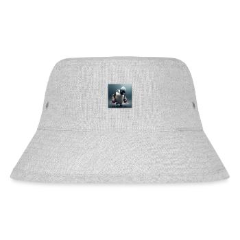 Pinguin Kämpfer - Stanley/Stella recycelter Bucket Hat - Grau meliert - Vorne