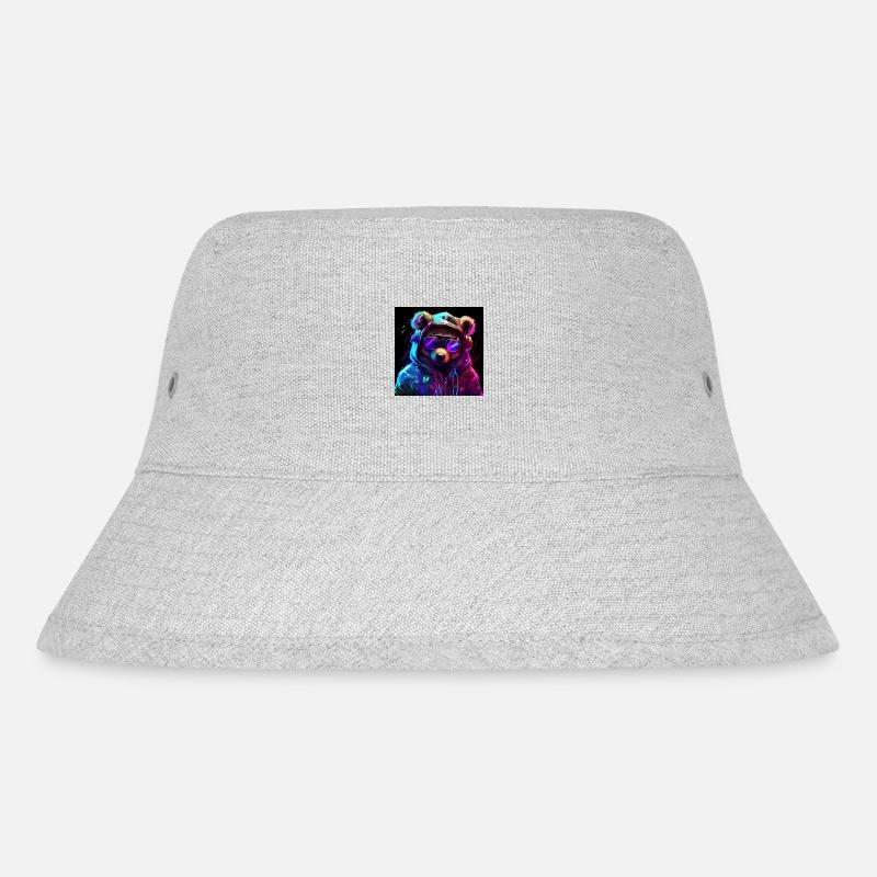 cool gaming bär - Stanley/Stella recycelter Bucket Hat - Grau meliert