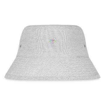 Mystic Mandala Yoga Boho Fleur Nature Spirituel - Bob recyclé Stanley/Stella - gris chiné - Devant