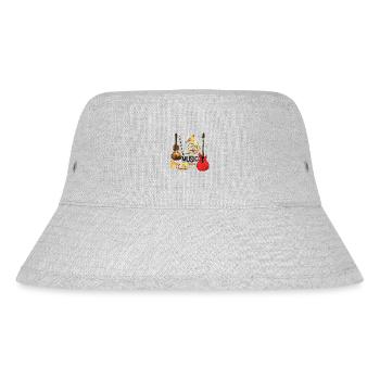 Musikinstrumente - Stanley/Stella recycelter Bucket Hat - Grau meliert - Vorne
