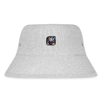 CorgiKreuz-Ritter - Stanley/Stella recycelter Bucket Hat - Grau meliert - Vorne