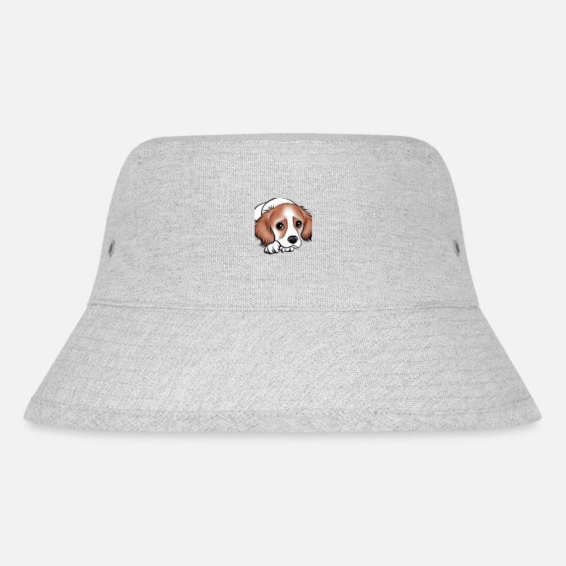 Hund - Stanley/Stella recycelter Bucket Hat - Grau meliert