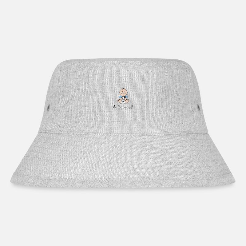 süßes Baby - Stanley/Stella recycelter Bucket Hat - Grau meliert
