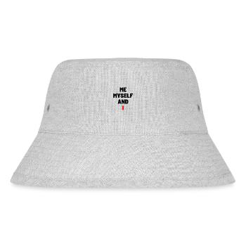 Me, Myself and I - Stanley/Stella recycelter Bucket Hat - Grau meliert - Vorne