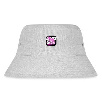 Ängste pink - Stanley/Stella recycelter Bucket Hat - Grau meliert - Vorne
