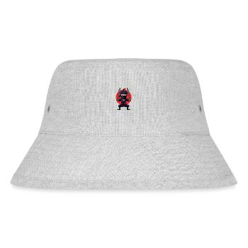 Ninja Vintage Japan in the red sunset - Stanley/Stella Recycled Bucket Hat - heather grey - Front