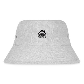 Home is where Mom is - Stanley/Stella recycelter Bucket Hat - Grau meliert - Vorne