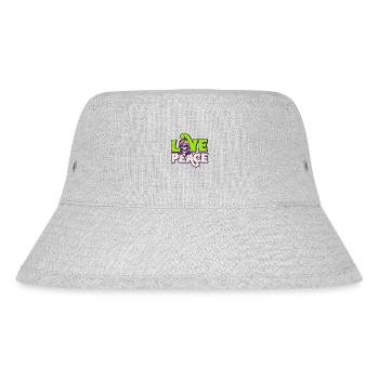 Hippie - Stanley/Stella recycelter Bucket Hat - Grau meliert - Vorne