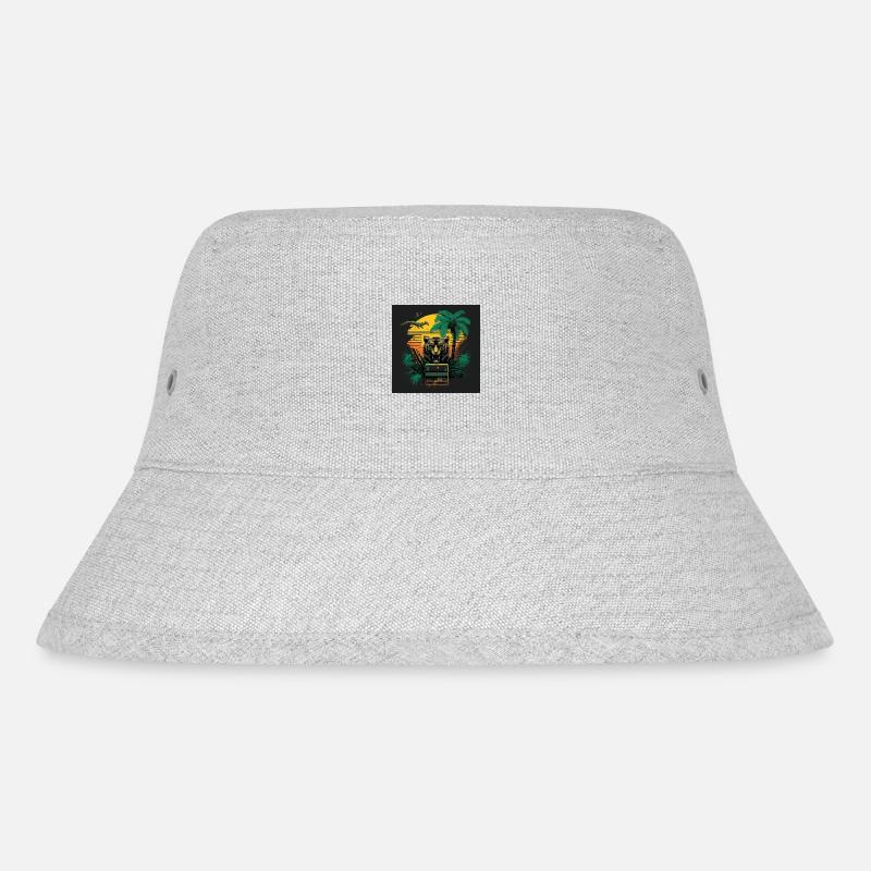 80s retro - Stanley/Stella recycelter Bucket Hat - Grau meliert