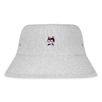 Minu the little cat - Stanley/Stella Recycled Bucket Hat - heather grey - Front