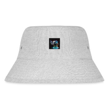 Farbiger Elefant, einzigartiges Design - Stanley/Stella recycelter Bucket Hat - Grau meliert - Vorne