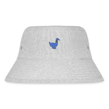 Paulo die blaue Ente - Stanley/Stella recycelter Bucket Hat - Grau meliert - Vorne