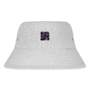 Jeder Schmetterling ist einzigartig - Stanley/Stella recycelter Bucket Hat - Grau meliert - Vorne