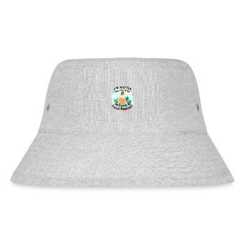 Frieden & Liebe Frieden und Liebe - Stanley/Stella recycelter Bucket Hat - Grau meliert - Vorne