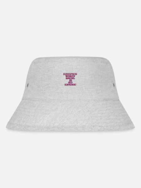 funny non-thinking design / funny sayings - Stanley/Stella Recycled Bucket Hat - heather grey