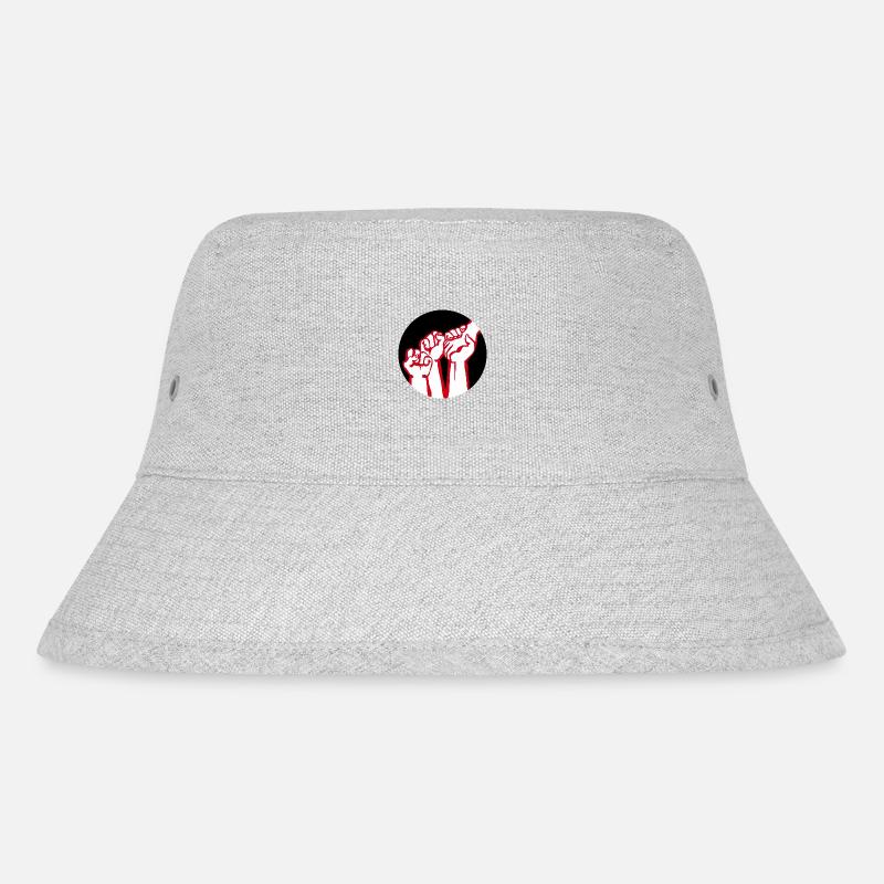 fists2a - Stanley/Stella Recycled Bucket Hat - heather grey