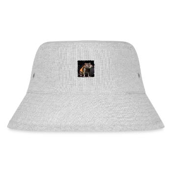 Ratten kuscheln für ihr Leben gerne - Stanley/Stella recycelter Bucket Hat - Grau meliert - Vorne