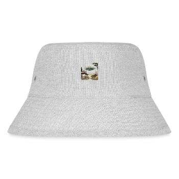 Ufo in Japan in Ukiyo-e Style - Stanley/Stella Recycled Bucket Hat - heather grey - Front