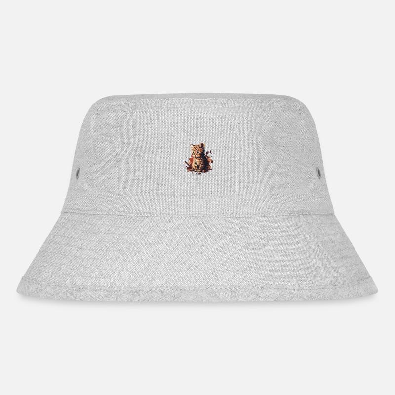KITTEN - Stanley/Stella recycelter Bucket Hat - Grau meliert