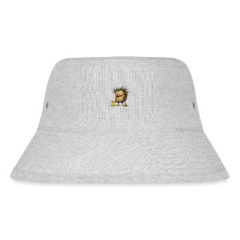 Lusy crazy hedgehog with beer - Stanley/Stella Recycled Bucket Hat - heather grey - Front
