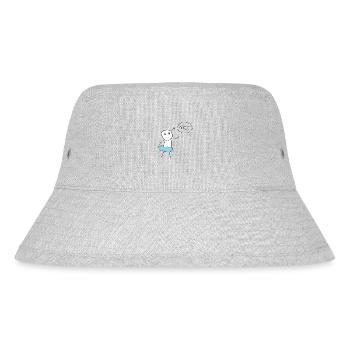 Nice Design für Badehosen Freunde Lustig am Strand - Stanley/Stella recycelter Bucket Hat - Grau meliert - Vorne