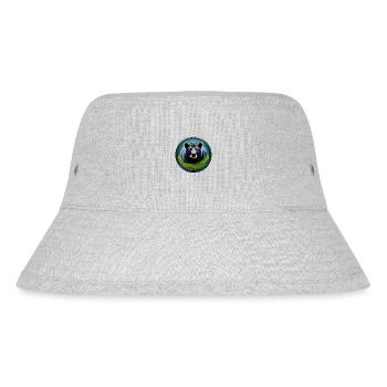 Braunbär im Wald - Stanley/Stella recycelter Bucket Hat - Grau meliert - Vorne