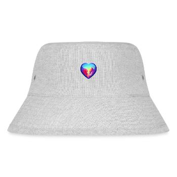 Valentinstag Liebe Verlobung Muttertag Hochzeit - Stanley/Stella recycelter Bucket Hat - Grau meliert - Vorne